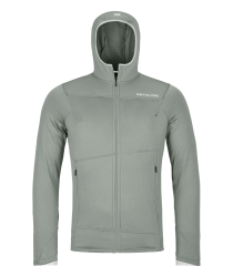 Mikina ORTOVOX Fleece Light Hoody Men's Green Sage